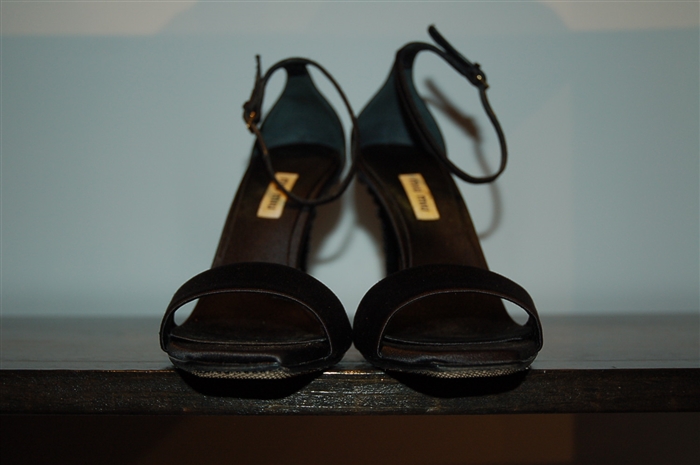 Black Miu Miu Sandal, size 8