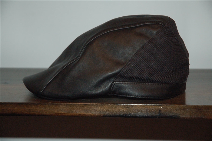 Black Leather Y-3 - Yohji Yamamoto Flat Cap, size O/S