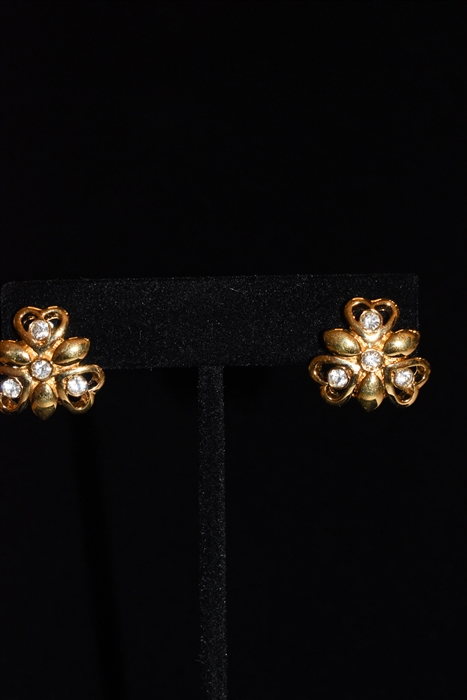 Gold Nina Ricci - Vintage Earrings, size O/S