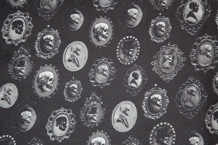 Black & Gray Alexander McQueen Silk Scarf, size O/S