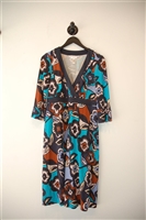 Floral Diane von Furstenberg Shift Dress, size S