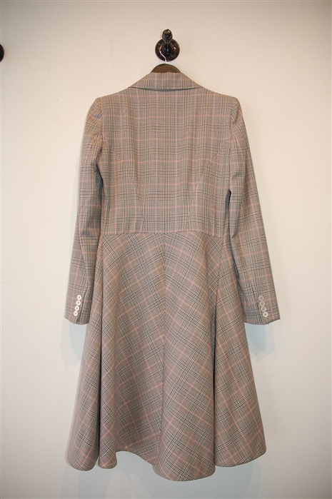 Glen Plaid Alexander McQueen Coat, size 6