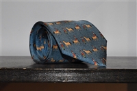 Evening Blue Hermes Tie, size O/S