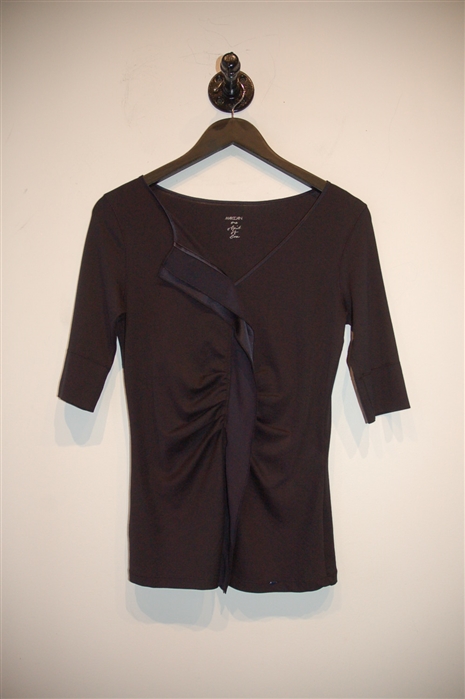 Navy Marc Cain Short-Sleeved Top, size M
