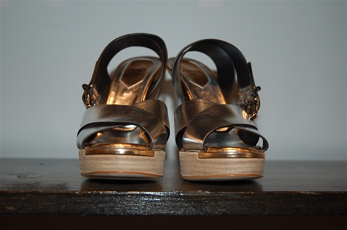 Metallic Silver Fendi Sandal, size 5