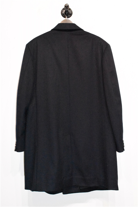 Navy Corneliani Cashmere Coat, size XL