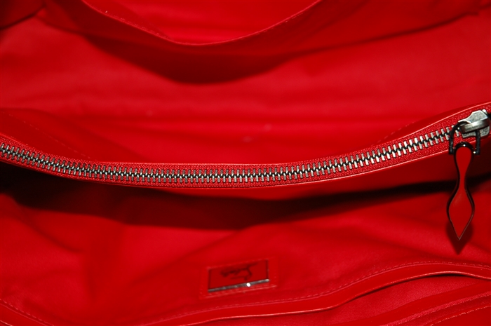 Bright Red Christian Louboutin Shopper, size M