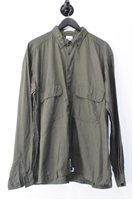 Military Green Bedwin & The Heartbreakers Button Shirt, size XL