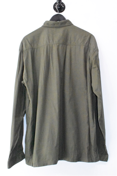 Military Green Bedwin & The Heartbreakers Button Shirt, size XL