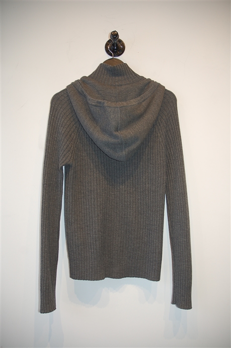 Dark Silver Dolce & Gabbana Zippered Sweater, size M