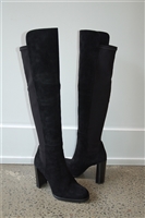 Black Suede Stuart Weitzman Tall Boots, size 9