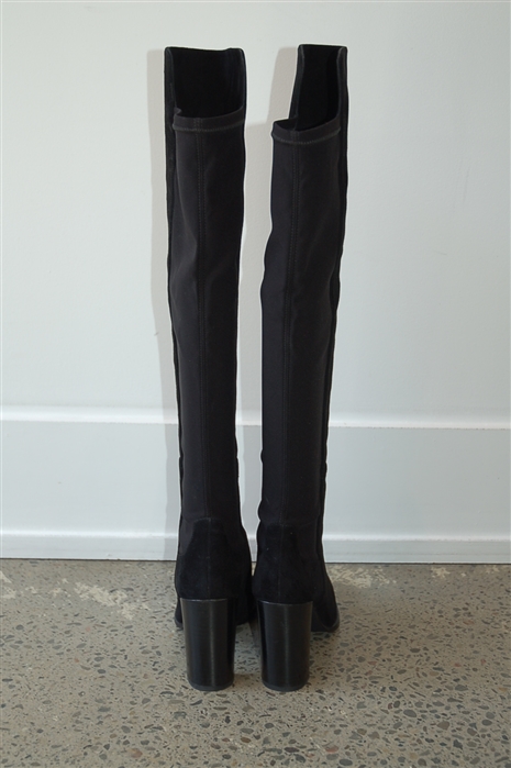 Black Suede Stuart Weitzman Tall Boots, size 9