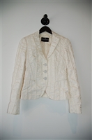 White Satin Emporio Armani Jacket, size 2
