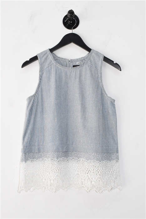 Blue Stripe Rag & Bone Shell, size S