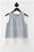 Blue Stripe Rag & Bone Shell, size S