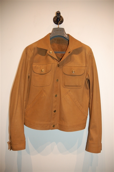 Tan Tom Ford Leather Jacket, size M