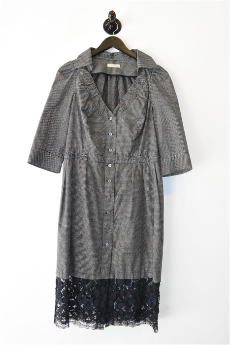 Navy & White Nina Ricci Shirt Dress, size 8