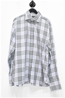 Purple Check Tom Ford Button Shirt, size 2XL