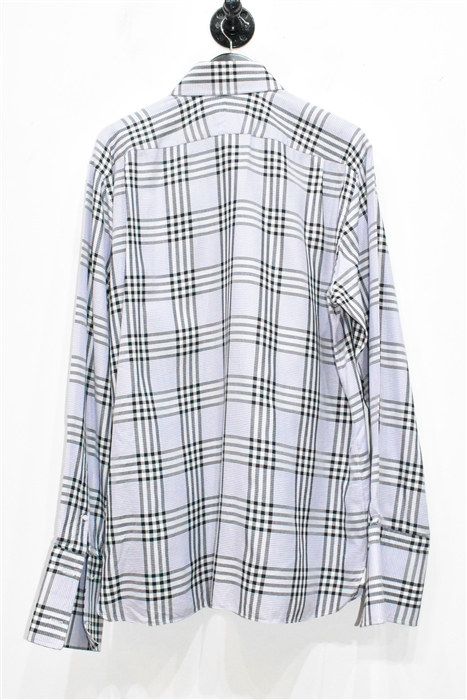 Purple Check Tom Ford Button Shirt, size 2XL