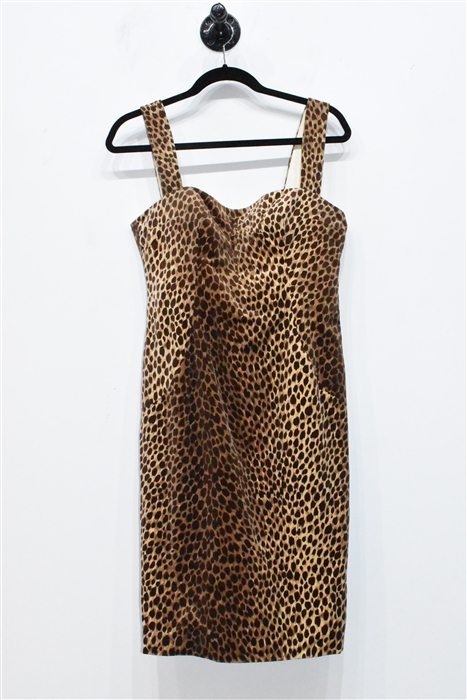Animal Print Dolce & Gabbana Sheath Dress, size 8