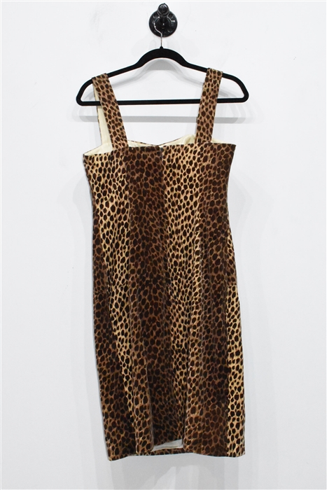 Animal Print Dolce & Gabbana Sheath Dress, size 8