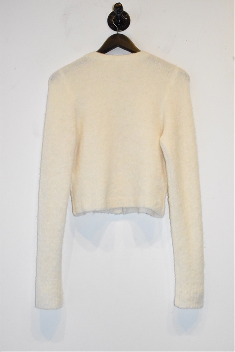 Cream Frame Cropped Cardigan, size M