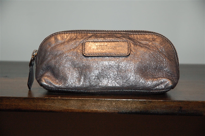 Dark Silver Alexander McQueen Cosmetic Case, size S