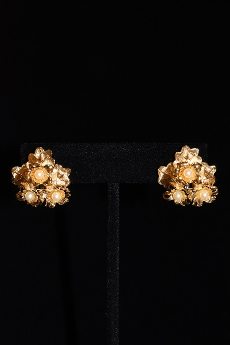 Gold Nina Ricci - Vintage Earrings, size O/S