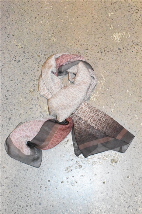 Ombre Iceberg Silk Scarf, size O/S