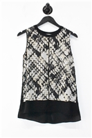 Snakeskin Vince Shell, size XS