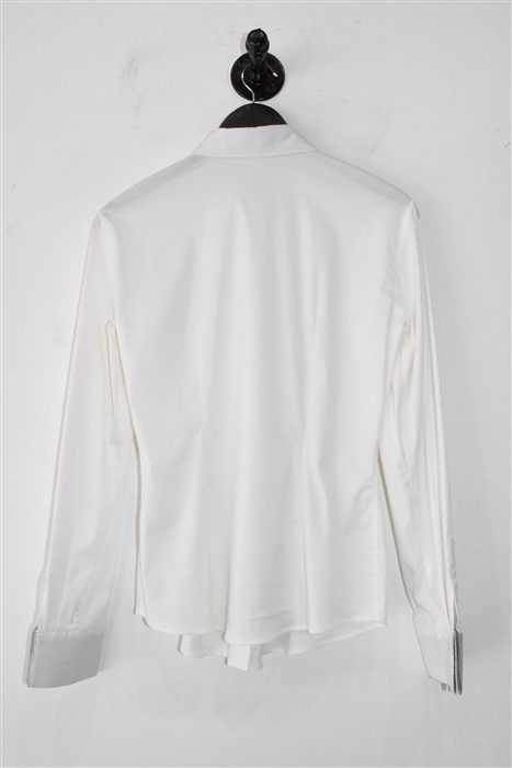 Soft White Brunello Cucinelli Button Shirt, size S