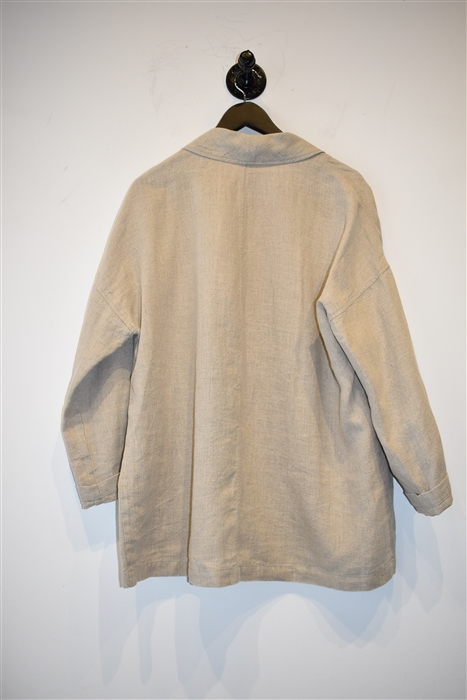 Raw Linen Eileen Fisher Jacket, size S