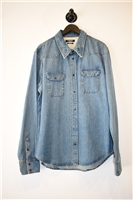 Denim Blue Calvin Klein 205W39NYC Denim Shirt, size 2XL