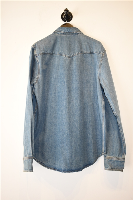 Denim Blue Calvin Klein 205W39NYC Denim Shirt, size 2XL