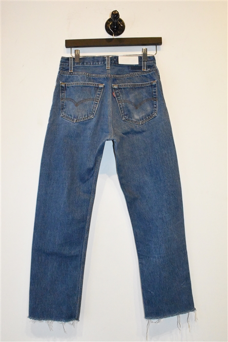 Faded Denim Re/Done Straight Leg Jean, size 26