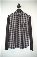Black & White Neil Barrett Button Shirt, size S