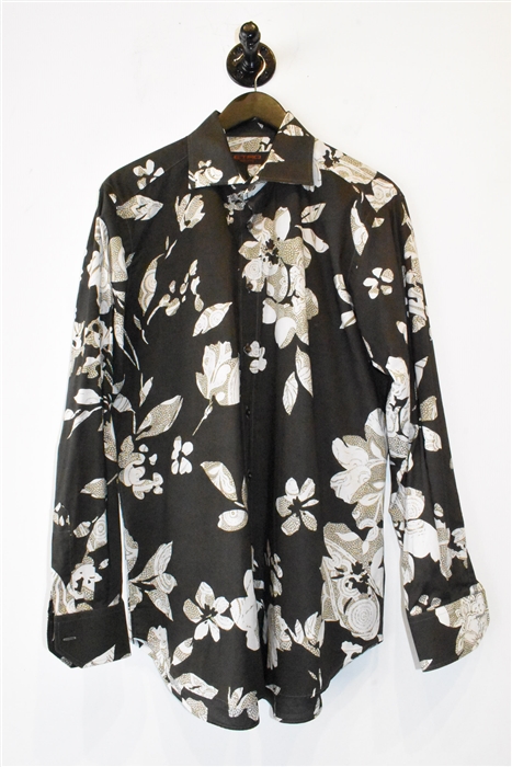 Floral Etro Button Shirt, size L