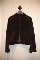 Black Suede Tom Ford Leather Jacket, size L