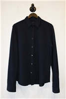 Navy Gucci Button Shirt, size L