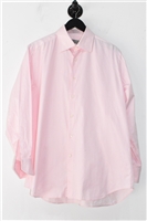 Pink Stripe Canali Button Shirt, size L