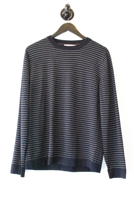 Navy Stripe Brunello Cucinelli Pullover, size M