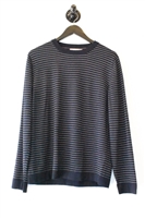 Navy Stripe Brunello Cucinelli Pullover, size M