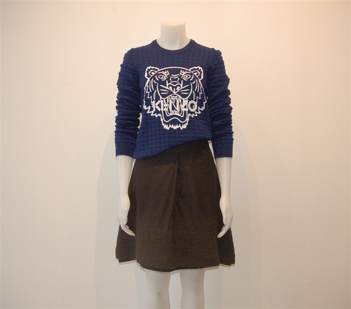 Charcoal Issey Miyake A-Line Skirt, size M