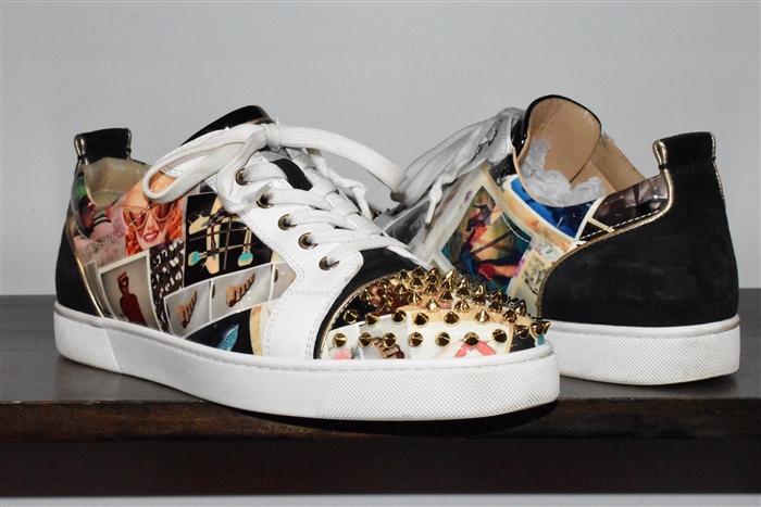 Print Christian Louboutin Sneaker, size 11.5