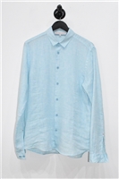 Cyan Orlebar Brown Button Shirt, size M