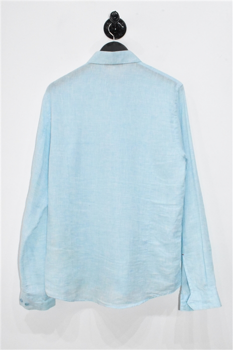 Cyan Orlebar Brown Button Shirt, size M