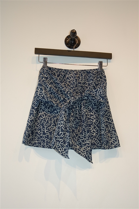 Navy & White Chanel Mini Skirt, size 4