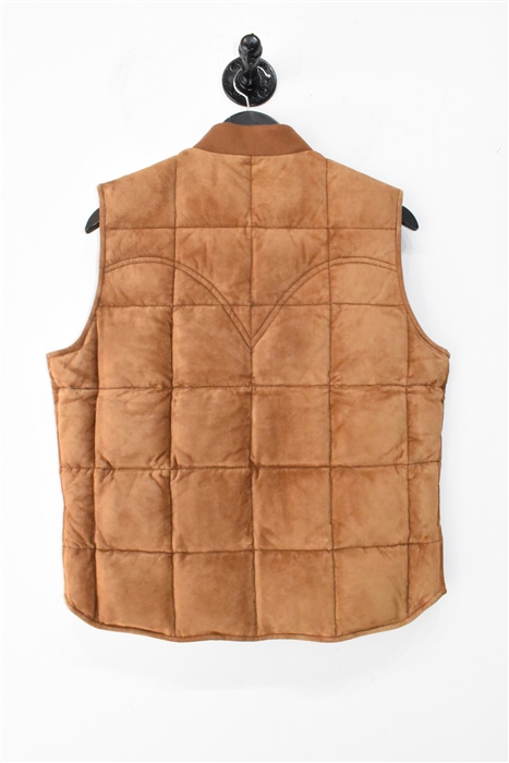 Russet Gucci Leather Vest, size L