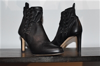 Black Leather Jimmy Choo Booties, size 6.5