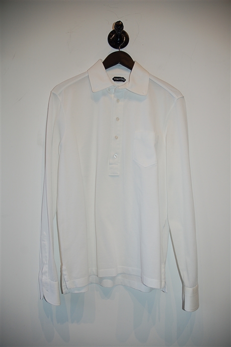 Bright White Tom Ford Polo, size L